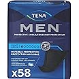TENA MEN Adult Incontinence Shields for Men, Discrete Disposable, Comforatble Fit, Light Absorbency, 58 Count