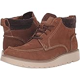 Clarks Men's Barnes Mid Oxford Boot, Cola Suede, 9 Medium US