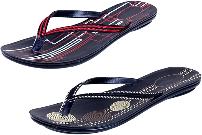 Amazon.com | IndiWeaves Womens Super Comfortable and Stylish Flipflop House Slippers(Pack of 2 