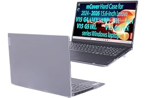 mCover Case ONLY Compatible for 2024-2026 15.6" Lenovo V15 G4 / G5 / G6 Series Windows Notebook PC(with 180° Hinge, NOT Fitti