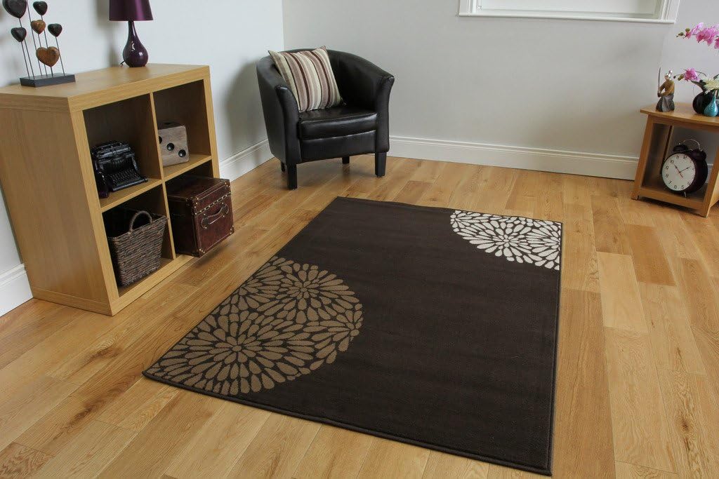 EXTRA LARGE CONTEMPORARY CHOCOLATE BROWN BEIGE IVORY RUG SHIRAZ Amazon