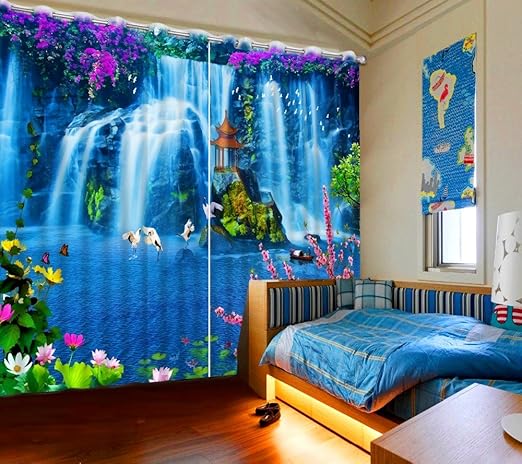 sproud 3d cortina sueno azul tierra