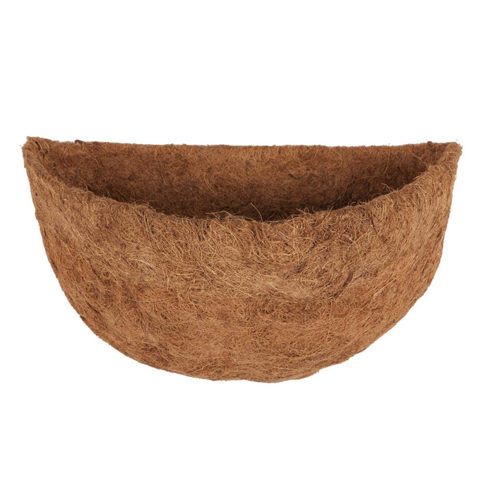 Ardorman Hanging Basket Liners, Coco Liner for , Half Round Natural Coco Liners, Wall Planter Liner Coco Fiber Replacement Fiber Planter Liners for Garden Planter Flowers Pots