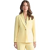 Kasper Women's Peak Lapel One-Button Peplum Blazer