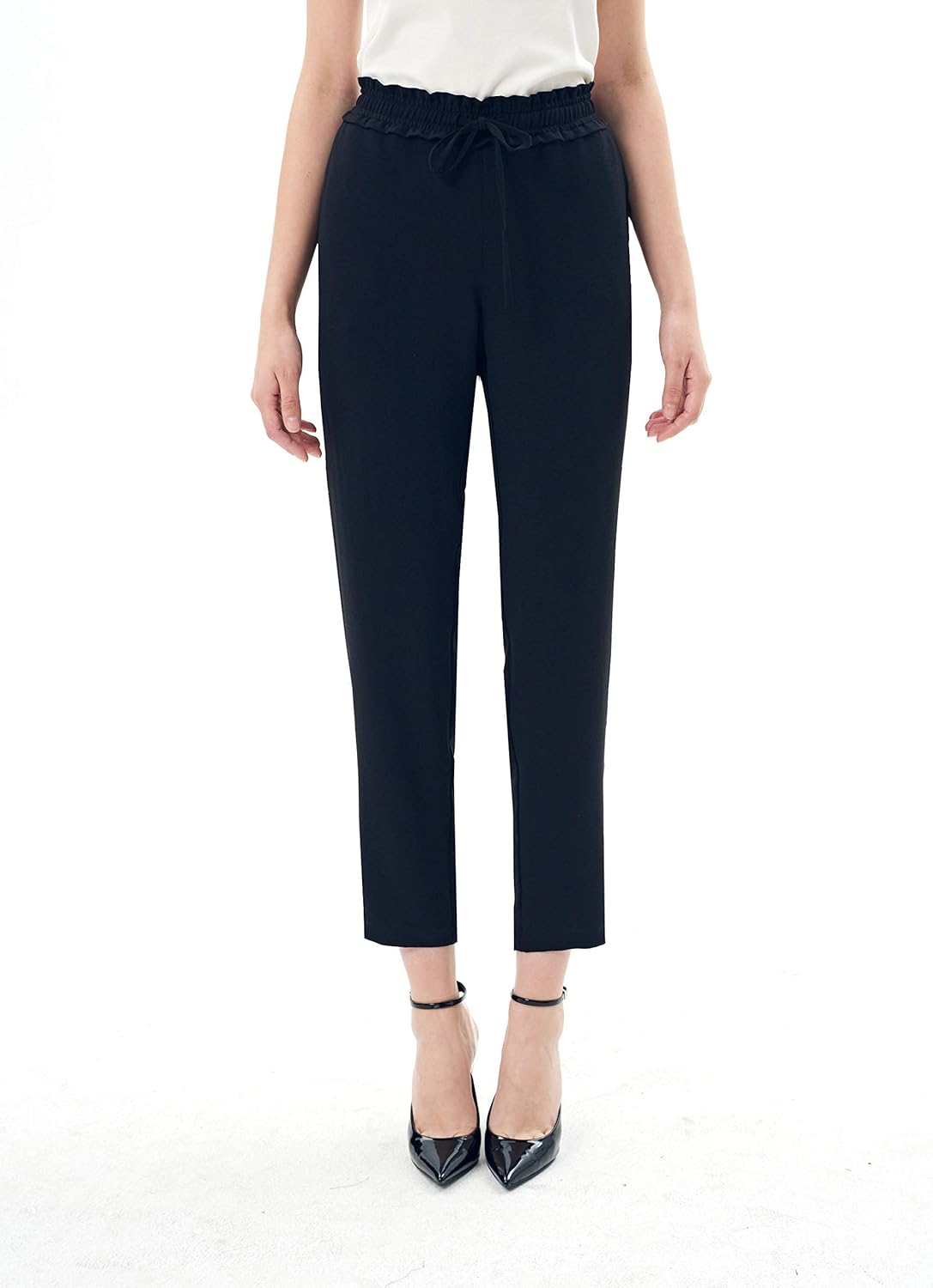 Charis Allure Women's Drawstring Pant Mid Rise Flare Jogger