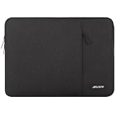 MOSISO Laptop Case 13.3 inch, 13-13.3 inch Laptop Sleeve Bag with Pocket | Compatible with MacBook Air/Pro 13/Pro 14 M5 M4 M3 M2 M1, HP Dell ASUS Lenovo, Polyester Vertical Computer Bag, Black