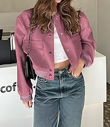 Modegal Women's Fall Varsity Bomber Jackets Long