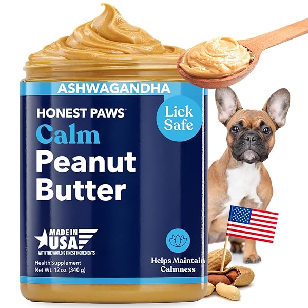 HONEST PAWS CALMING PEANUT BUTTER FOR DOGS –...