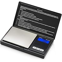 Smart Weigh Digital Pocket Gram Scale,100g x 0.01g Digital Gram Scale, Jewelry Scale, Food Scale, Kitchen Scale Black, Batter