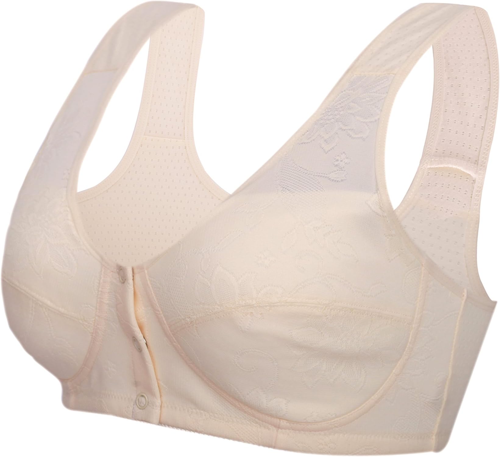 N NAANSI Everyday Bras - Women Soft Breathable Bra Full-Freedom Front Close Bras of Women