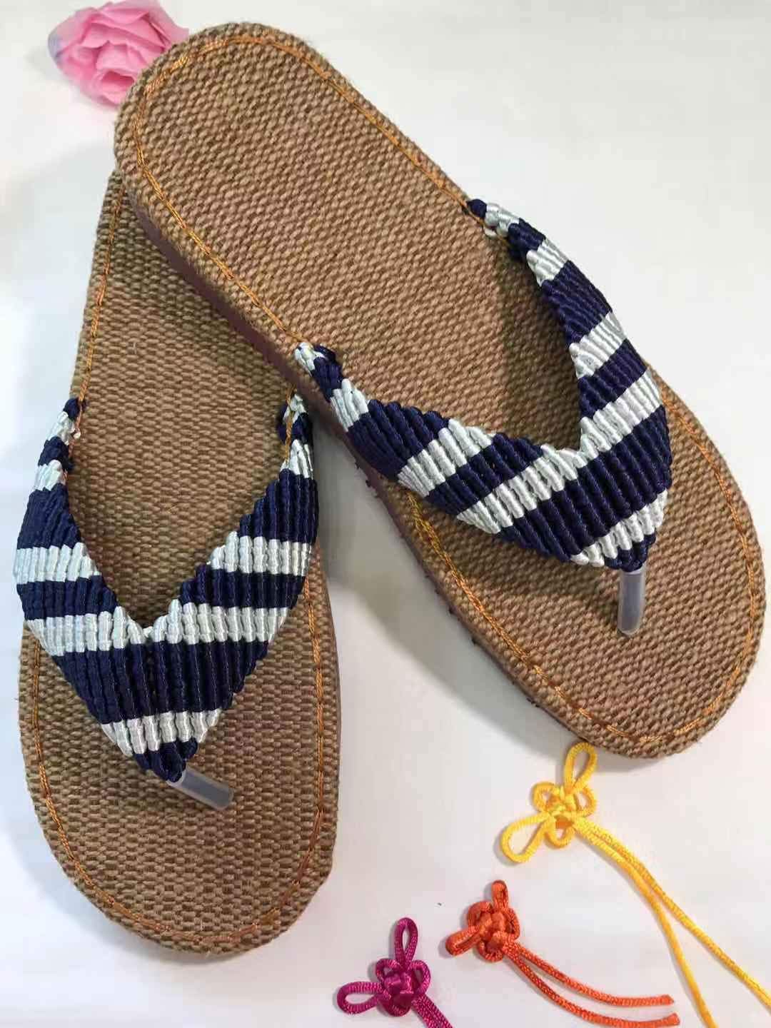 rattan flip flops