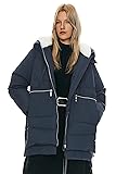 Orolay Women's Thickened Down Jacket Navy X-Small