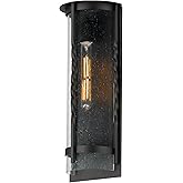 Maxim Lighting 30193CDBK I Foundry Collection 20 Inch One Light Outdoor Wall Sconce I Black Finish I Modern Contemporary Ligh