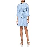 Tommy Hilfiger Womens Collared Long Roll Sleeve Shirt Dress