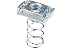 Newhouse Electric SP12-5PK Strut Channel Spring Nut .5-inch 5-Pack, Hardware Nuts for Strut Channel Bracket, Electro-Galvanized Strut Channel Nuts for A-Series and C-Series Steel Channels