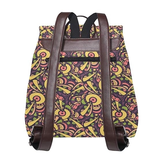 Amazon.com: Mochila de piel de colores para trabajo, viaje ...