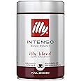 illy Intenso Ground Espresso Coffee, Dark Roast, Intense, Robust and Full Flavored With Notes of Deep Cocoa, 100% Arabica Cof
