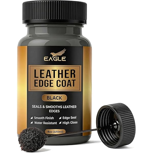 Amazon.com: Fiebing's Leather Sole & Heel Brown Edge Dressing (4 oz) - High  Gloss Shoe Dressing for Leather Soles and Heels - Provides a Protective,  Glossy Finish After a Shoe Shine -