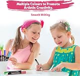 Lenski Glitter Pens 24 Colors Outline Markers for Kids Arts Craft Gift view 2