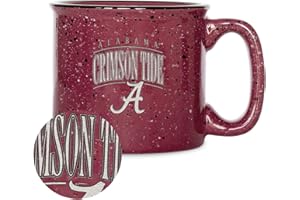 Rico Industries NCAA Alabama Crimson Tide Tribute 12oz Laser Engraved Campfire Mug