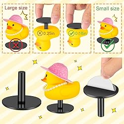 40 Pcs Duck Plugs, Black Plastic Duck Holder for