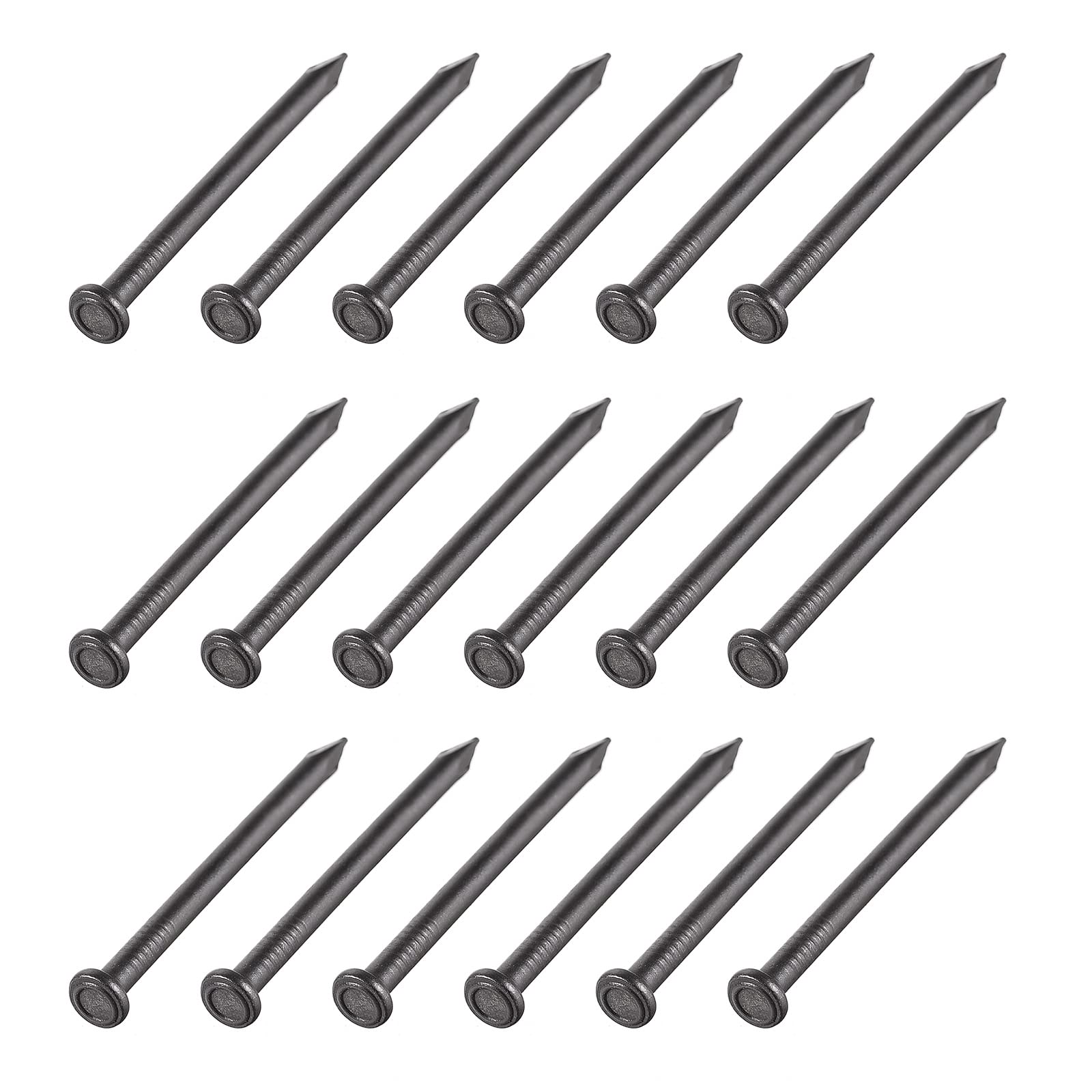 METALLIXITY Wall Cement Nails (4x60mm) 50pcs, Carbon Steel Hardware Nails - for House Maintenance DIY Woodworking, Black