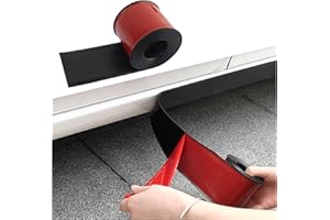 13Ft*3.15In Side Skirts for Cars Anti-Scratch,Self-Adhesive Side Skirt Rubber Edge Trim for 4 Car Doors&Bumper Protector,Univ