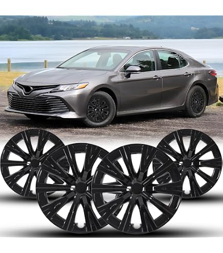 16 Inch Snap-On Hubcaps For 2015-2017 Toyota Camry – Silver ABS Wheel Covers, Set Of 4
