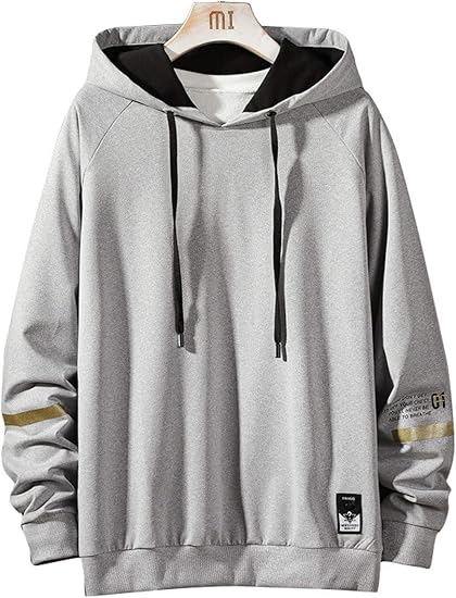 Amazon パーカー メンズ 秋服 長袖 フード付き 大きいサイズ プルオーバー ゆったり 裏起毛 カジュアル おしゃれ 無地 春秋冬 トレーナー パーカー 通販
