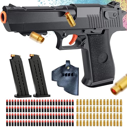 Soft Bullet Toy Gun Shell Ejecting, Blasters Pistol with 100 Foam ...