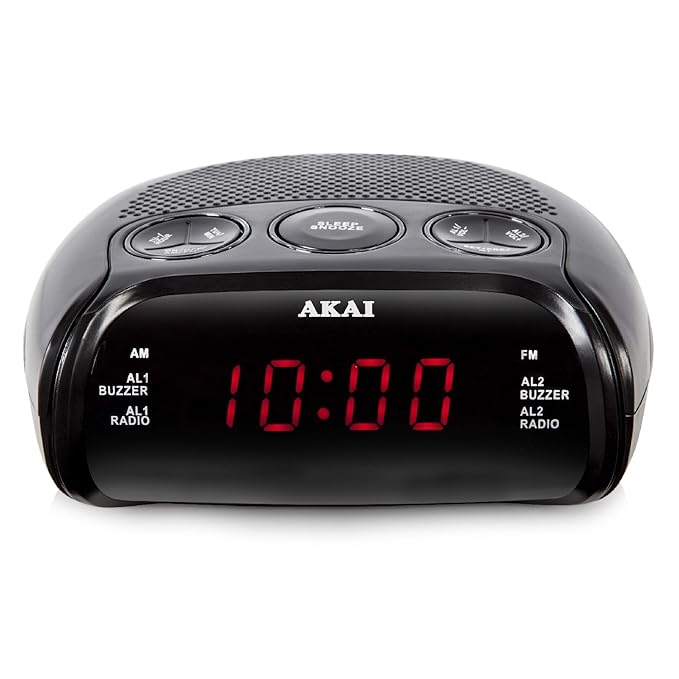 Akai A61013 LED Clock Radio Alarm Amazon.co.uk TV