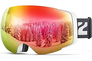 ZIONOR X4 Ski Goggles Magnetic Lens - Snowboard Goggles for Men Women Adult - Snow Goggles Anti-fog UV Protection