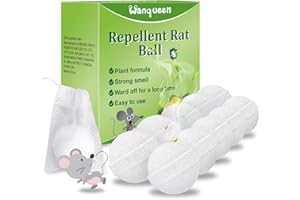 WANQUEEN 10 Packs Repellent Rat Ball Mouse Repellent, Peppermint Oil to Repel Mice and Rats, Rats Mice Rodent Repellent Deterrent Pest Insect Control