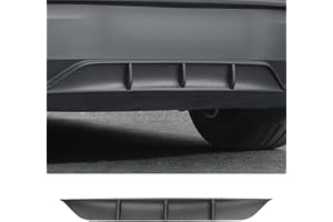 ARCOCHE Rear Diffuser for Telsa Model Y Juniper 2025-2026 Without Drilling，Trunk Decoration Accessories Model Y Juniper Rear Bumper Molding Protector Lip Made of PP Material (Matte Carbon Fiber)