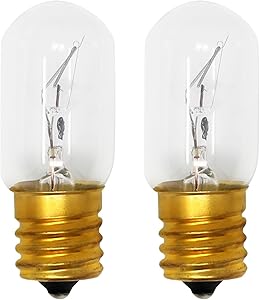 2-Pack Replacement Light Bulb for Part Number 1890433 Microwave - Compatible Part Number 8206232A Light Bulb