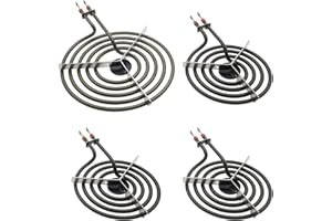 4 Pack MP31YA Electric Range Burner Surface Element by SupHomie - Compatible with Kenmore Whirlpool Range Stove - Includes 3 pcs MP15YA 6" and 1 pcs MP21YA 8"