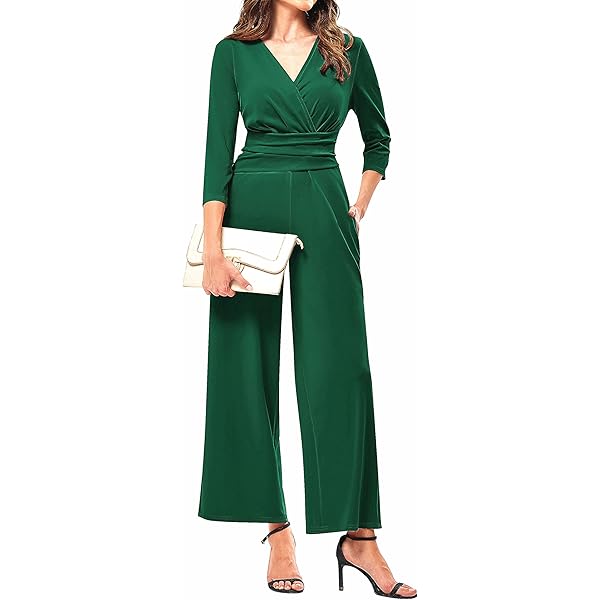 【美咲】NKJ 2025SS]WORK JUMPSUITS MSK Womens Straight Neck Short Sleeve Jumpsuit, Color: Navy