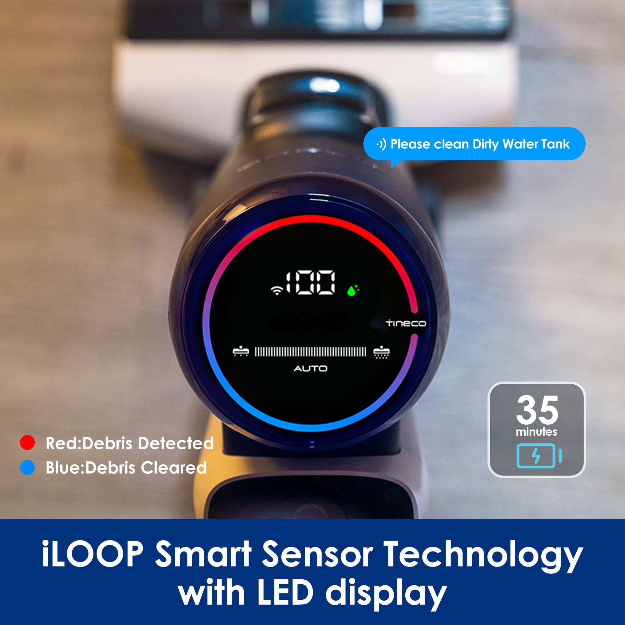 Tineco Floor ONE S5 Aspirador y trapeador en seco y húmedo inalámbrico inteligente para pisos duros y alfombras ONE Spot Essentials Limpiador de manchas para alfombras y tapicería inalámbrico inteligente