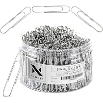 Amazon.com : Nebrix 750 Paper Clips Assorted Sizes Small, Medium ...