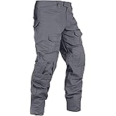 OCANXUE Tactical Camo Cargo Pants for Men - Outdoor Hiking Ripstop Work Pants with Multi Pockets - No Belt, No Kneepad