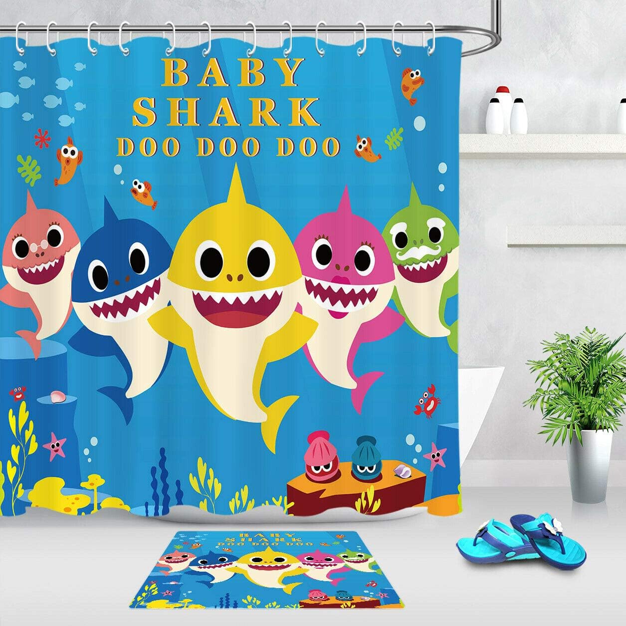 baby shark bathroom