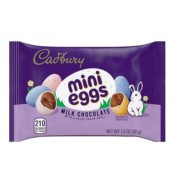 CADBURY MINI EGGS MILK CHOCOLATE, EASTER CANDY BAG, 1.5 OZ