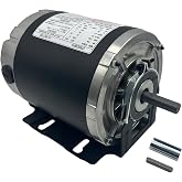 CHIOWO GF2024 Belt Drive Blower Electric Fan Motor 1/4 HP 1725RPM 115V 48F | Compatible with AO Smith RB2024, Packard 45014, GE BF4701, Emerson 8000
