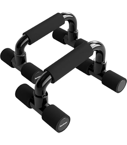 WOODPOWER® PowerBars Parallettes, van hout, gewrichtsvriendelijke push-upgrepen, handstandbars en minibars, antislip, voor binnen en buiten, voor calisthenics, lichaamsgewichtstraining en yoga (XS