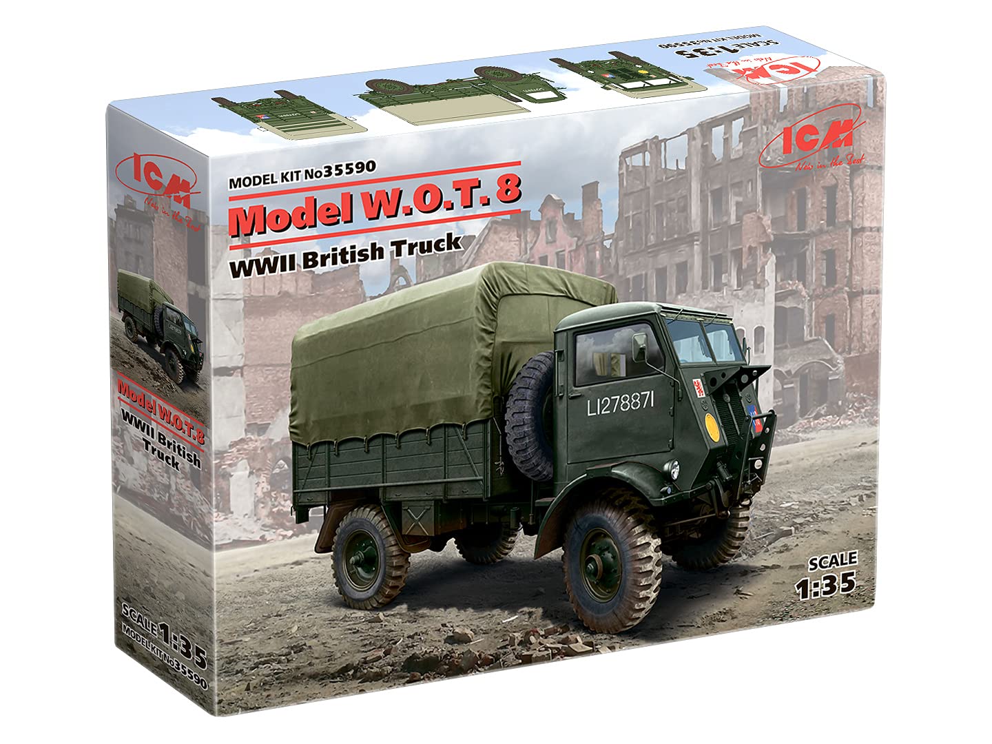 ICM ICM35590 1:35-Model W.O.T. 8, WWII British Truck