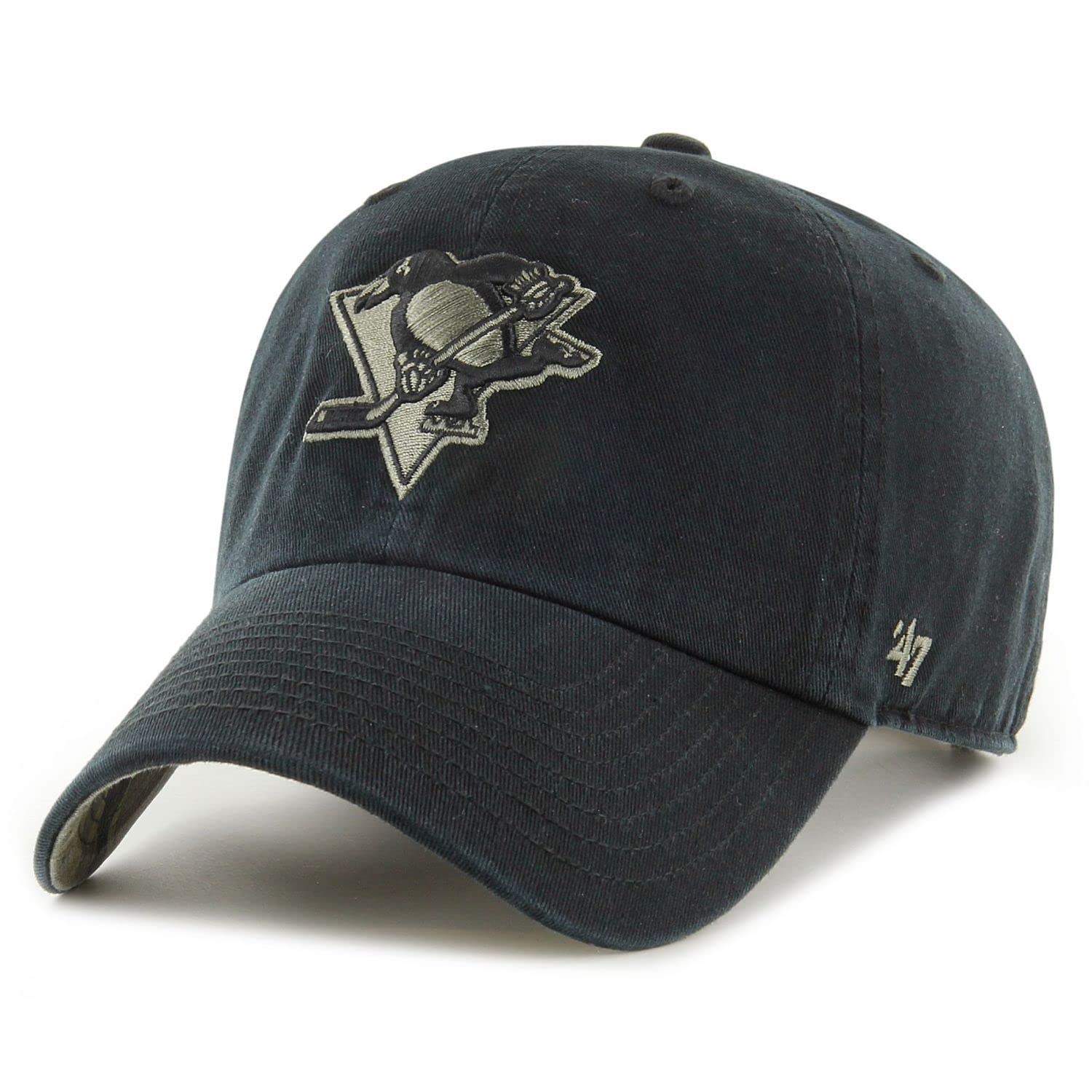 47 Brand Relaxed Fit Cap - Clean UP Pittsburgh Penguins Black