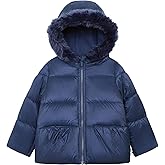 Carter's baby-girls Winter Coat Puffer Jacket With Faux Fur Trimmed Hood