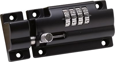 Burg-Wächter Sterling CLB110BK 110mm Combination Locking Bolt Black