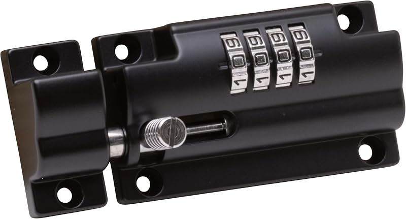 Burg-Wächter Sterling CLB110BK 110mm Combination Locking Bolt Black