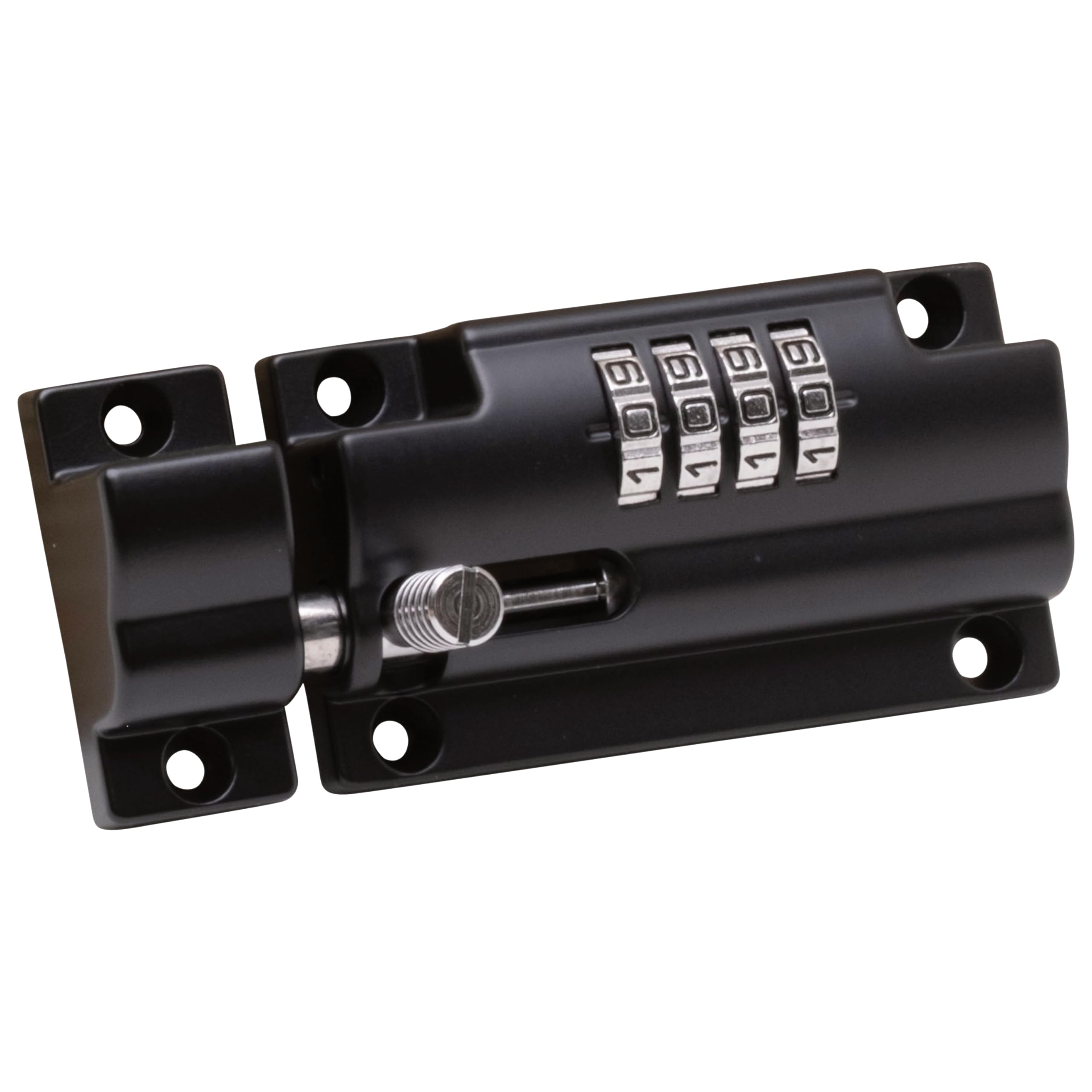 Sterling CLB110BK 110mm 4 Unique Combination Locking Bolt-Black-with Anti-Tamper Security Fixing Screws